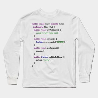 Java Code New Baby Long Sleeve T-Shirt